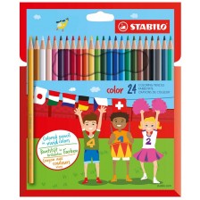 Моливи Stabilo Color – 24 цвята